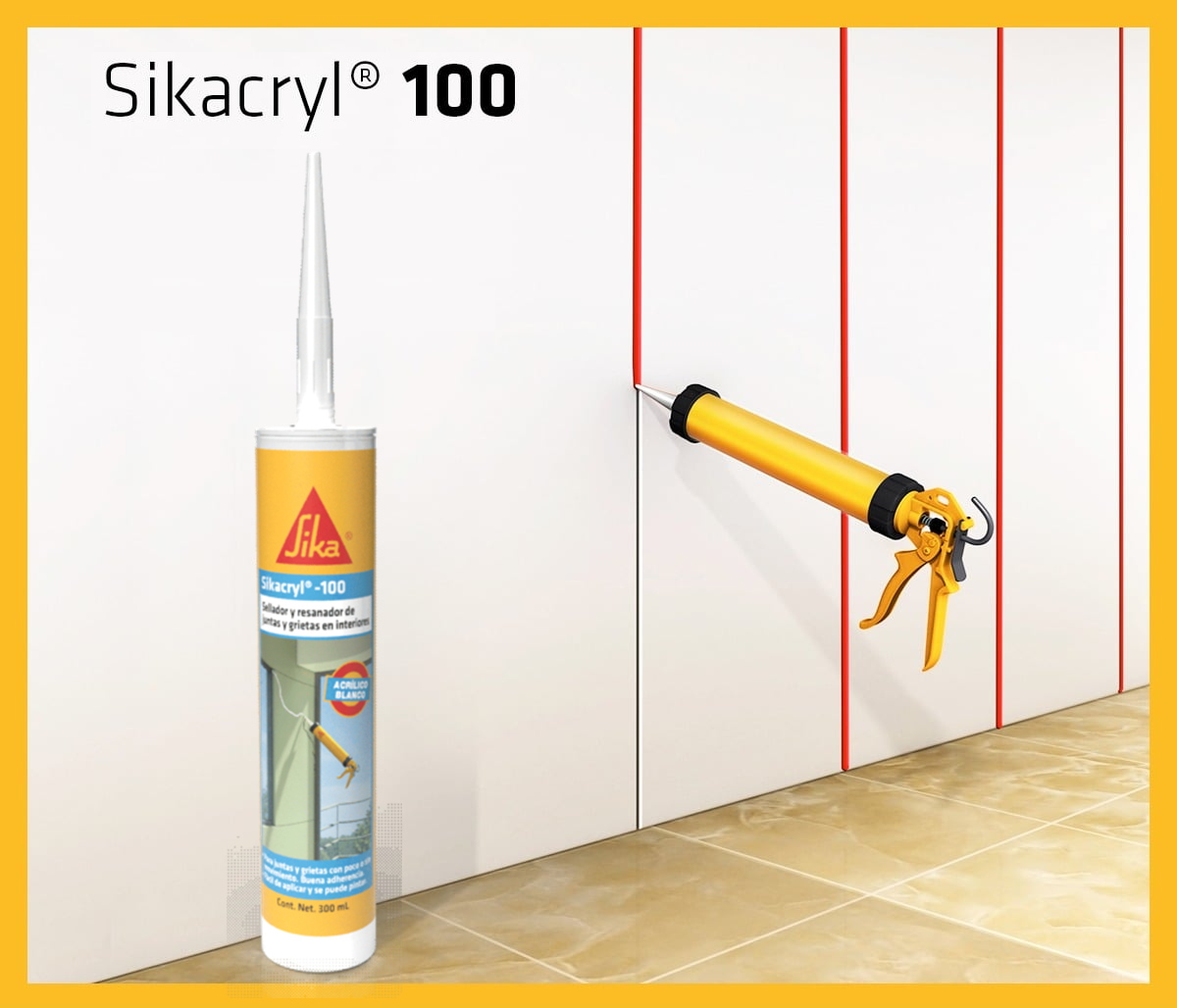 SIKA SIKACRYL-100 BLANCO CARTUCHO 300 ML