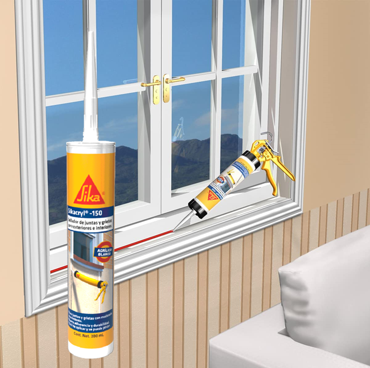 SIKA SIKACRYL-150 BLANCO CARTUCHO 300 ML