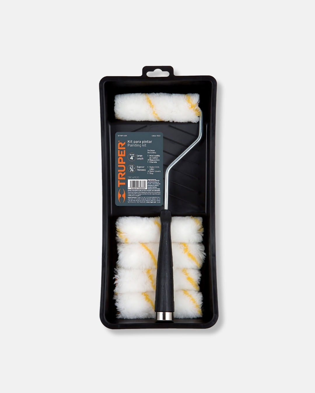 TRUPER KIT RODILLO PARA PINTAR 4''