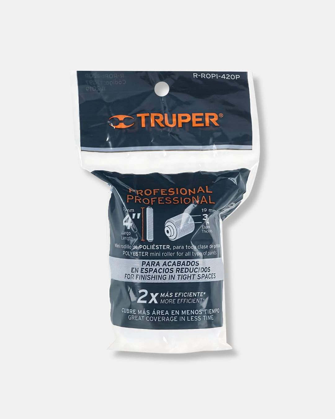 TRUPER FELPA P/ MINI RODILLO POLIESTER 4'' X 3/4''