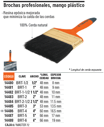 TRUPER BROCHA PROFESIONAL