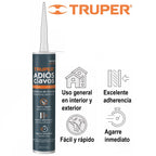 TRUPER ADHESIVO DE MONTAJE ADIOS CLAVOS, 420G