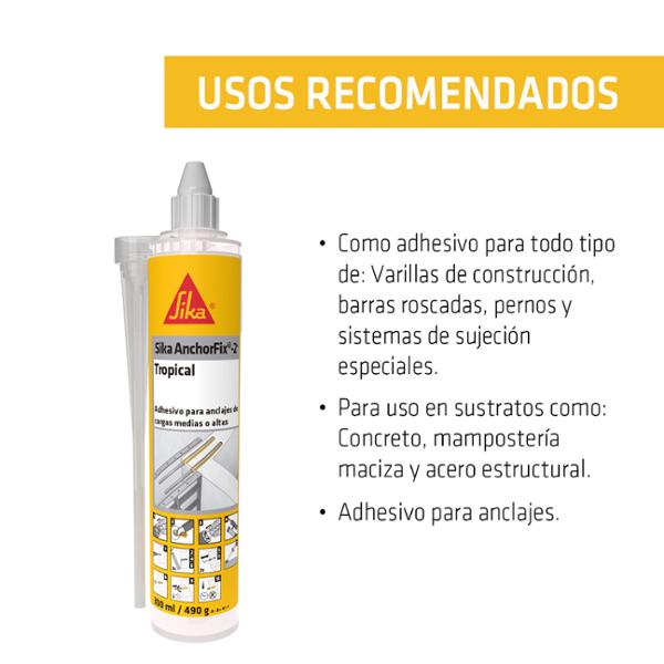 SIKA SIKA ANCHORFIX-2+TROPICAL CARTUCHO (300ML)