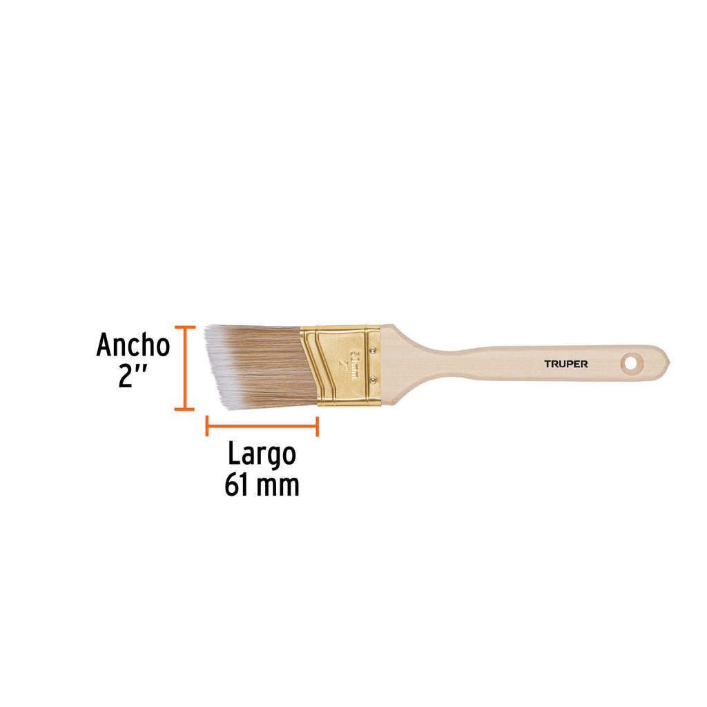 TRUPER BROCHA SINTETICA ANGULAR MADERA
