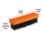 TRUPER CEPILLO RECTANGULAR ALAMBRE 114 PINCELES, SIN MANGO