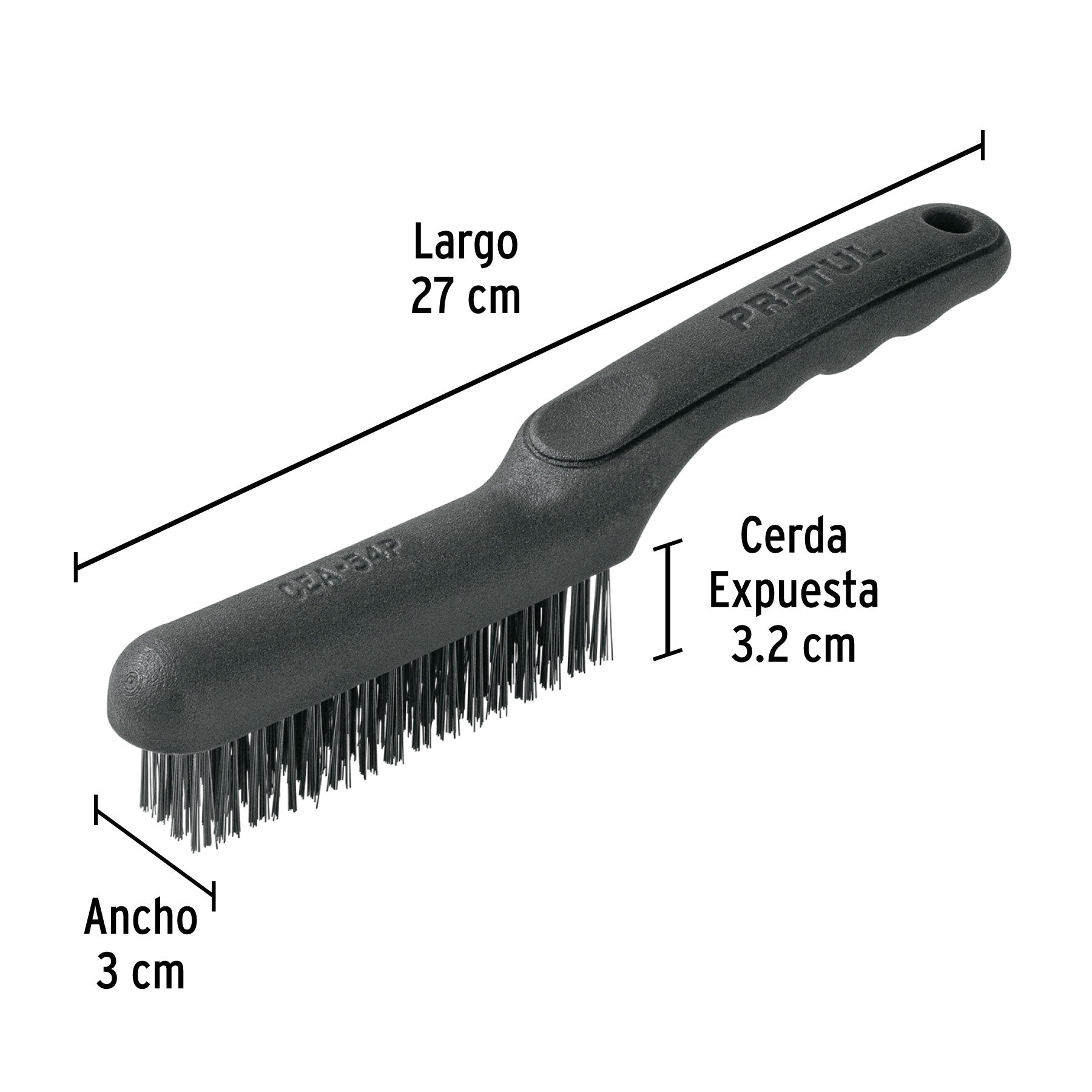 TRUPER CEPILLO ALAMBRE 64 PRETUL