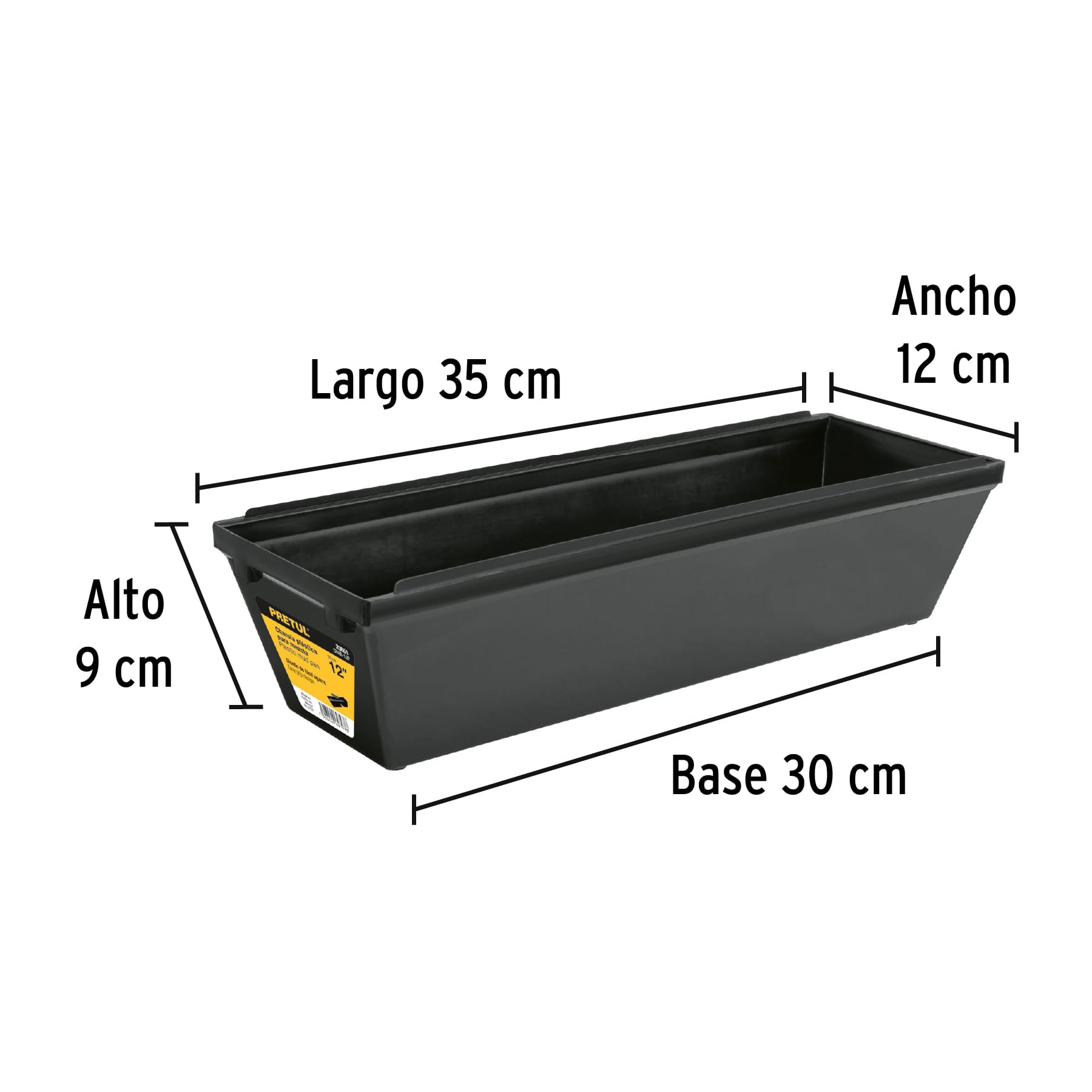 PRETUL CHAROLA 12" PLASTICO