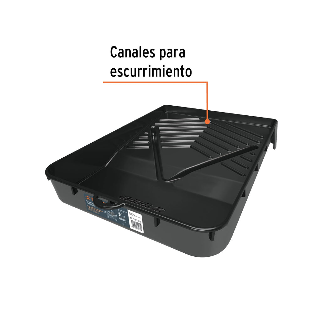 TRUPER CHAROLA PLASTICO DE 14'' PARA RODILLO