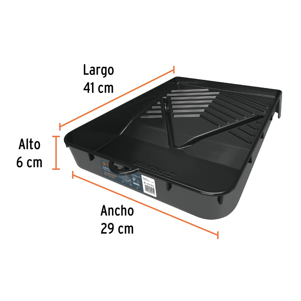 TRUPER CHAROLA PLASTICO DE 14'' PARA RODILLO
