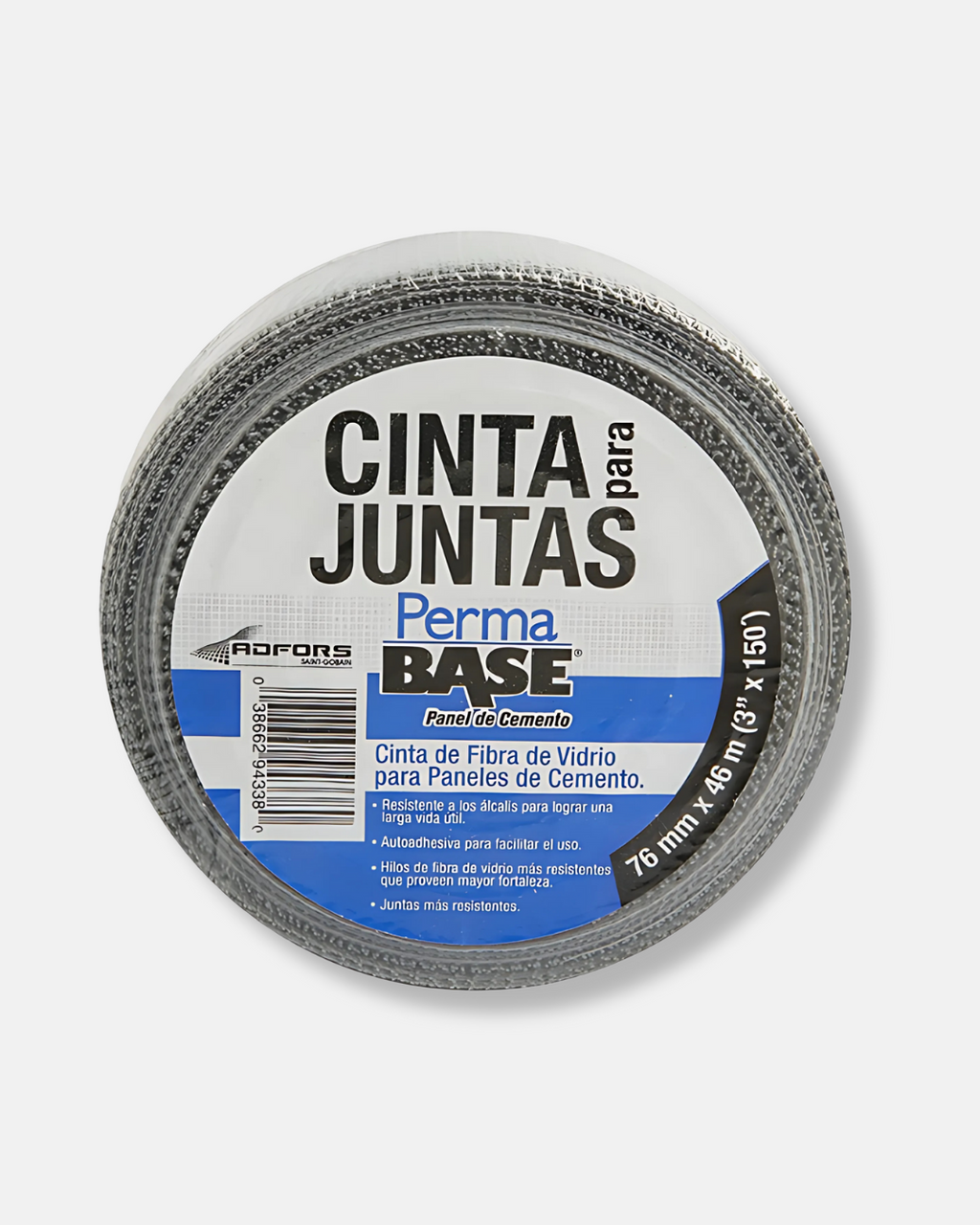 PANEL REY CINTA P/JUNTAS FIBRA VIDRIO 3" X 150 M