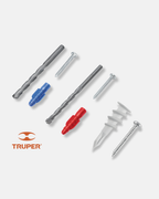 TRUPER KIT TAQUETES, PIJAS Y BROCA SET 20 PIEZAS