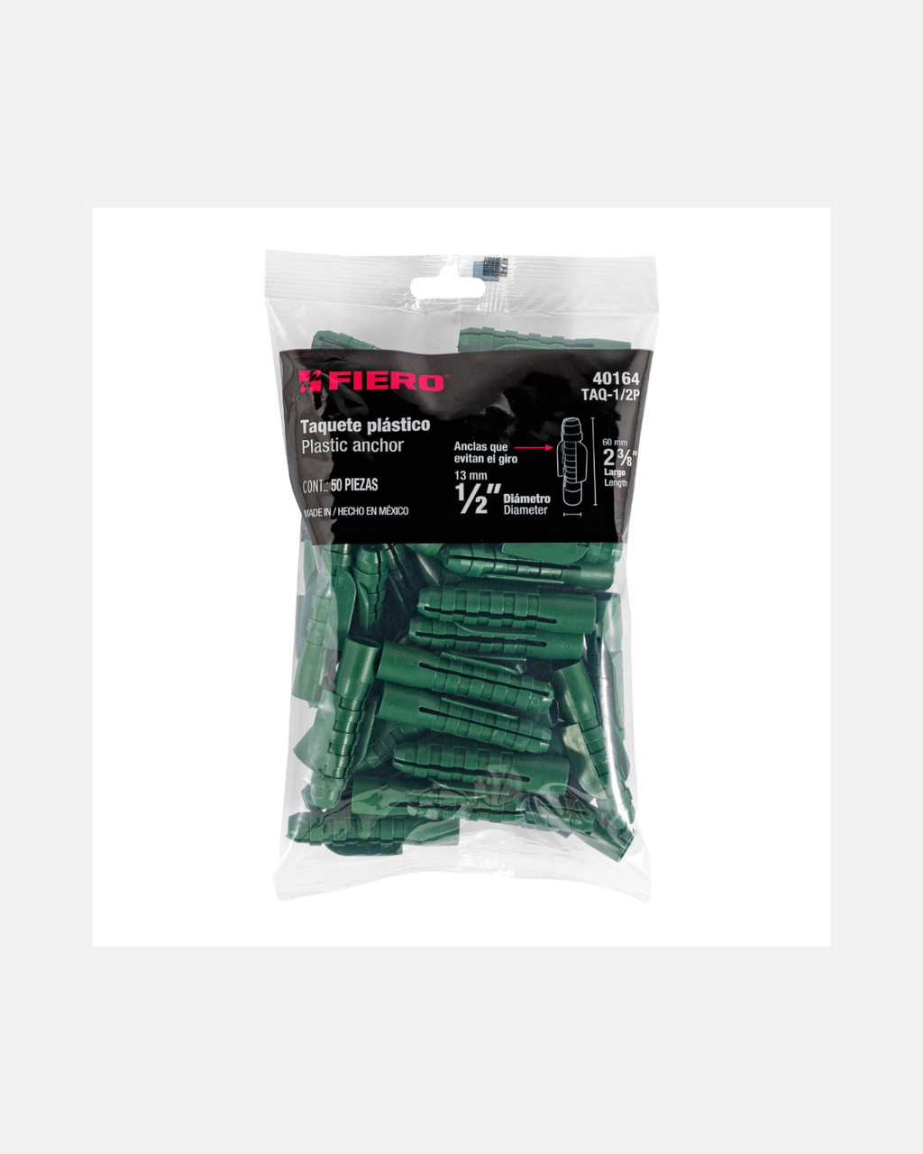 TRUPER-TAQUETES-PLASTICOS-BOLSA-50PZ