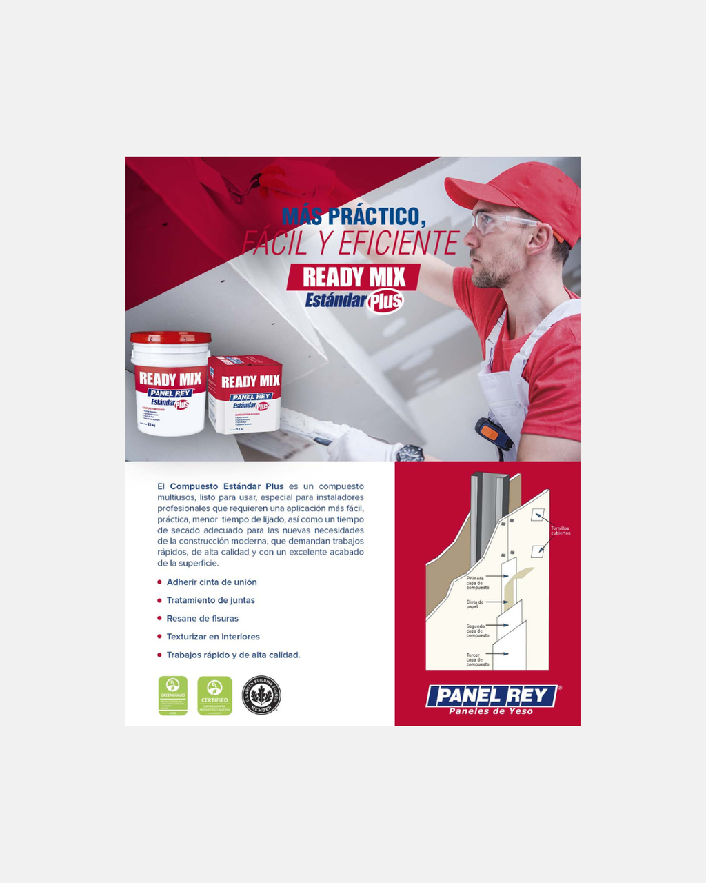 PANEL REY COMPUESTO READY MIX STD PLUS