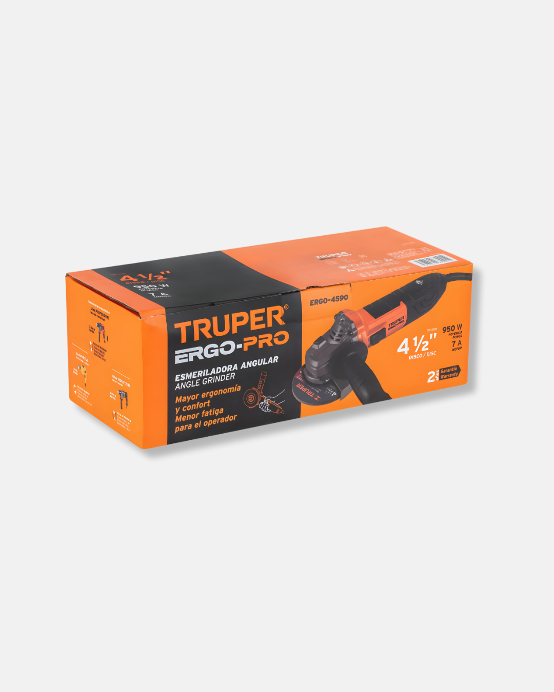 TRUPER ESMERILADORA ANGULAR 4 1/2'' 950W