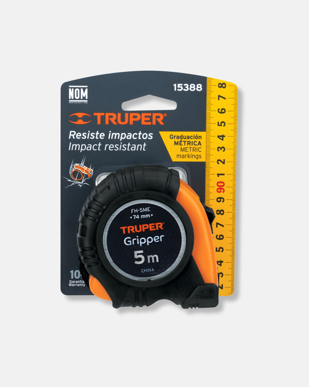 TRUPER FLEXOMETRO CONTRA IMPACTO 5M