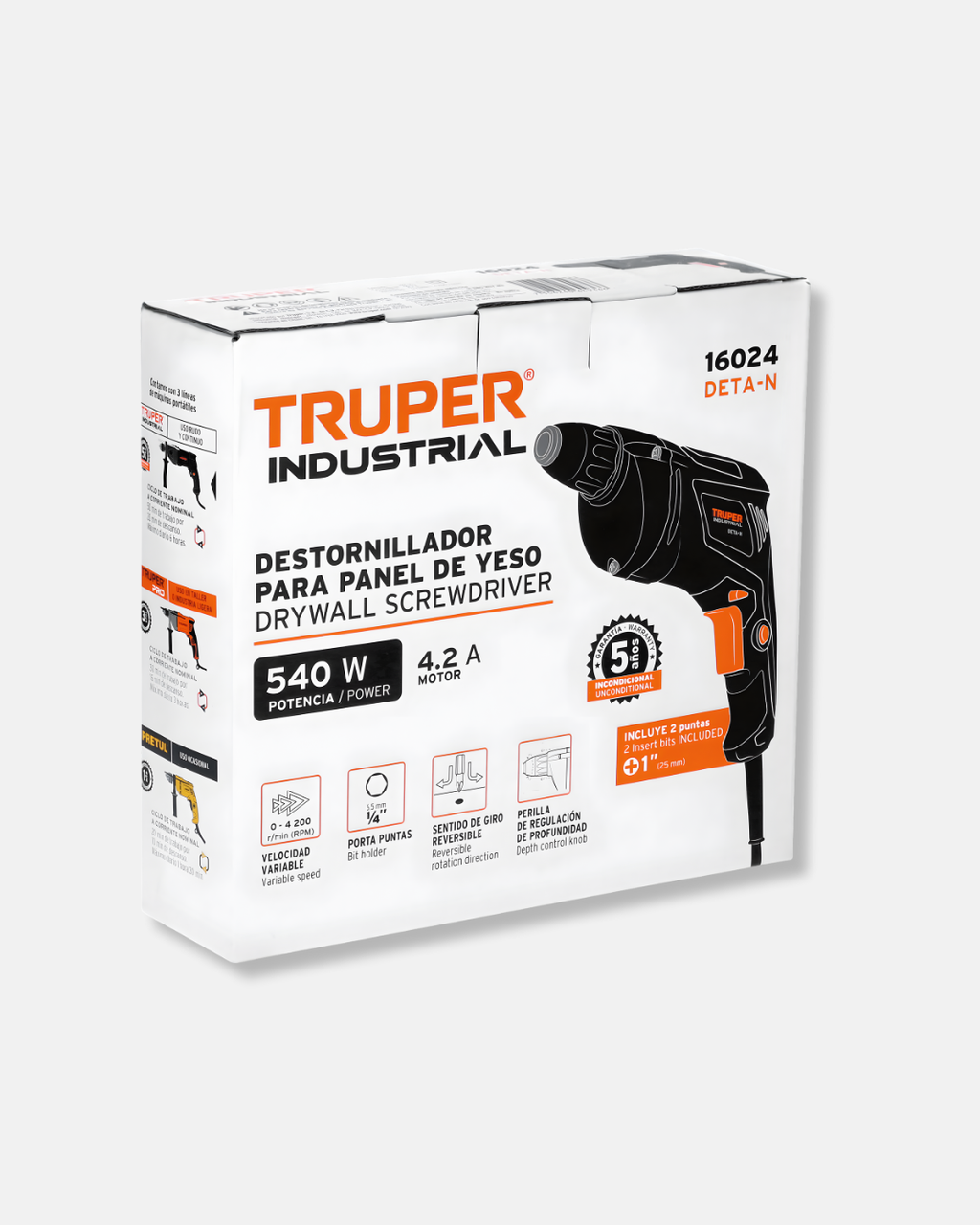 TRUPER DESTORNILLADOR PARA PARED DE YESO 540W
