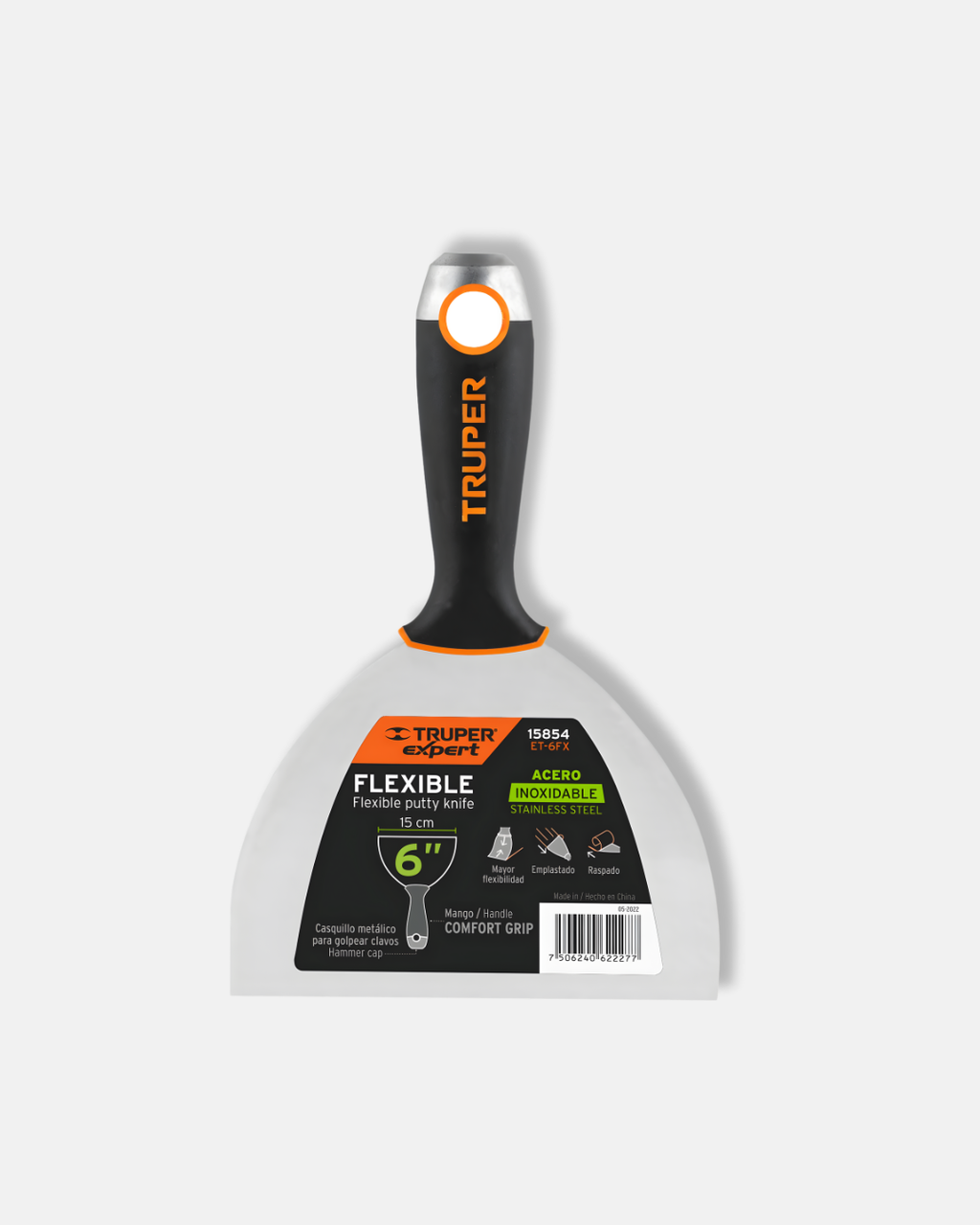 TRUPER ESPATULA FLEXIBLE 6'', MANGO CONFORT EXPERT