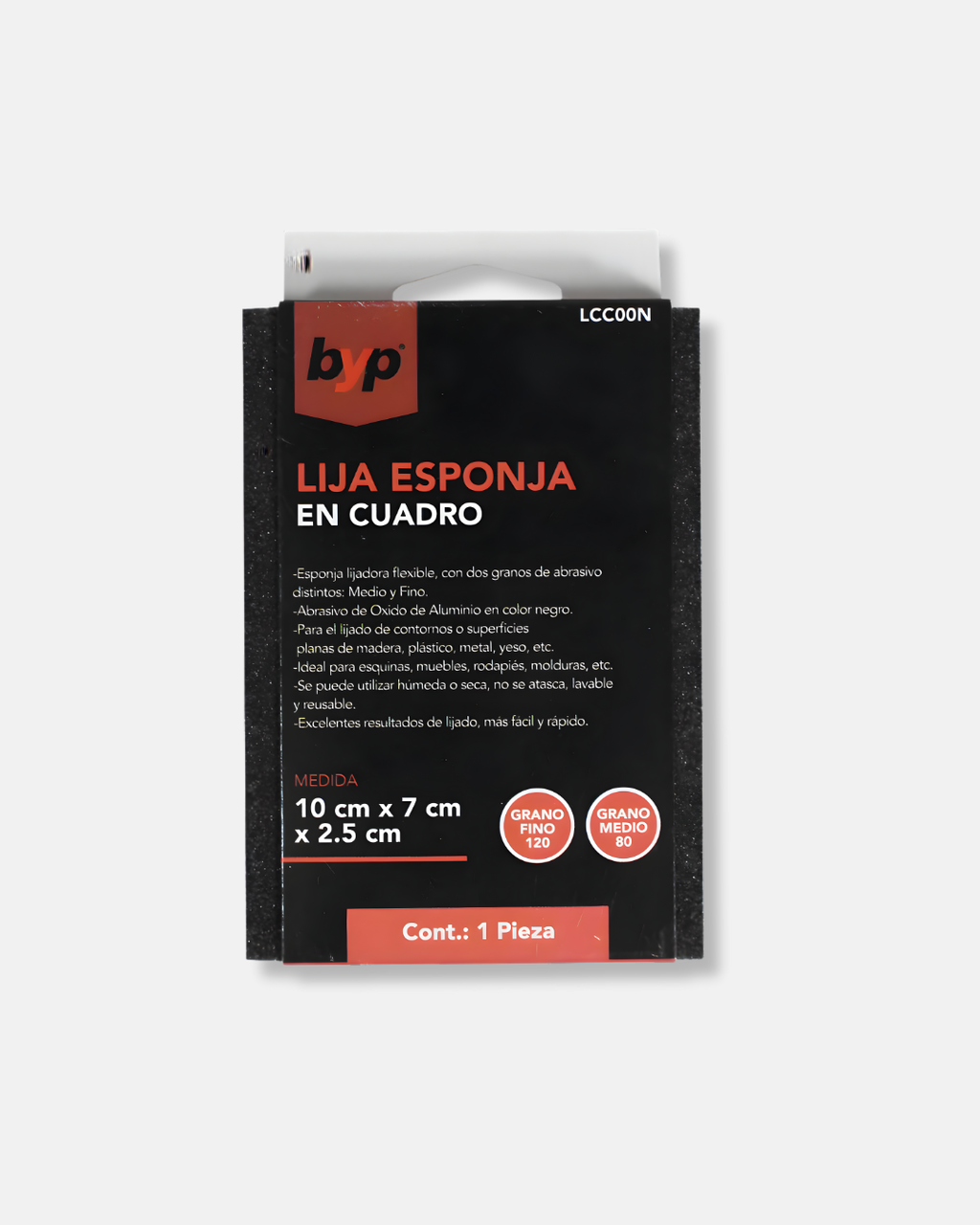 BYP LIJA ESPONJA EN CUADRO