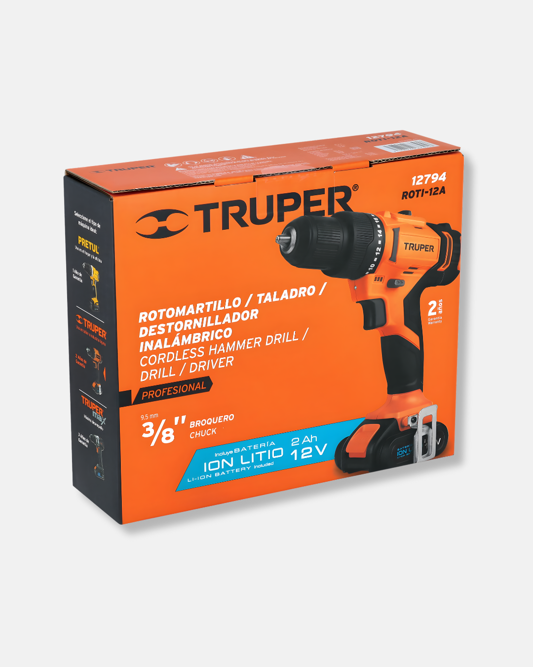 TRUPER ROTOMARTILLO INALAMBRICO 3/8 12V TRUPER PRO