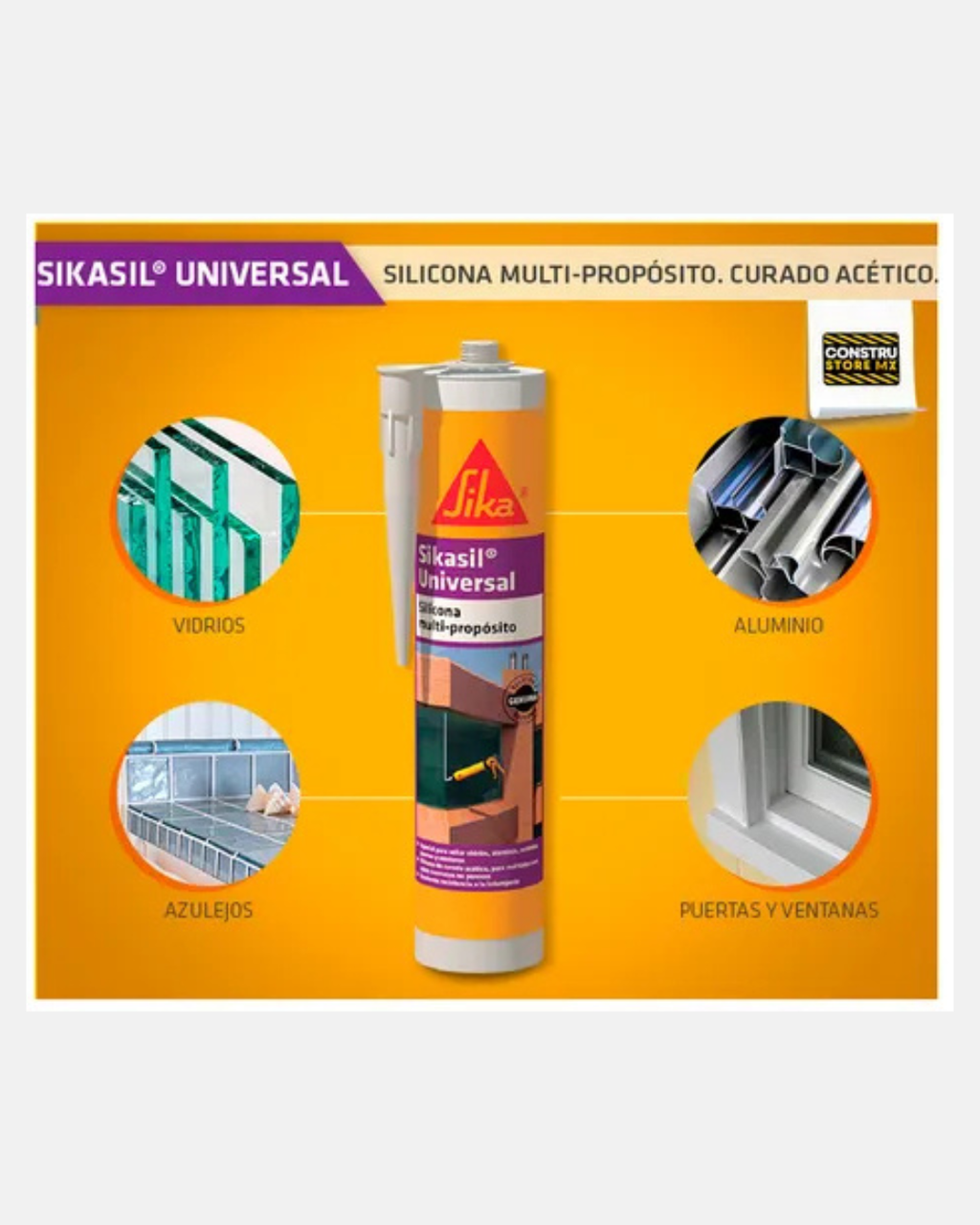 SIKA SIKASIL UNIVERSAL CARTUCHO 280 ML