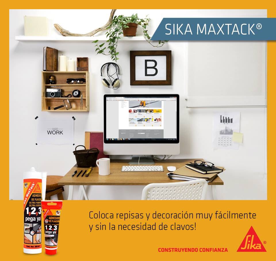SIKA MAXTACK ADHESIVO DE MONTAJE