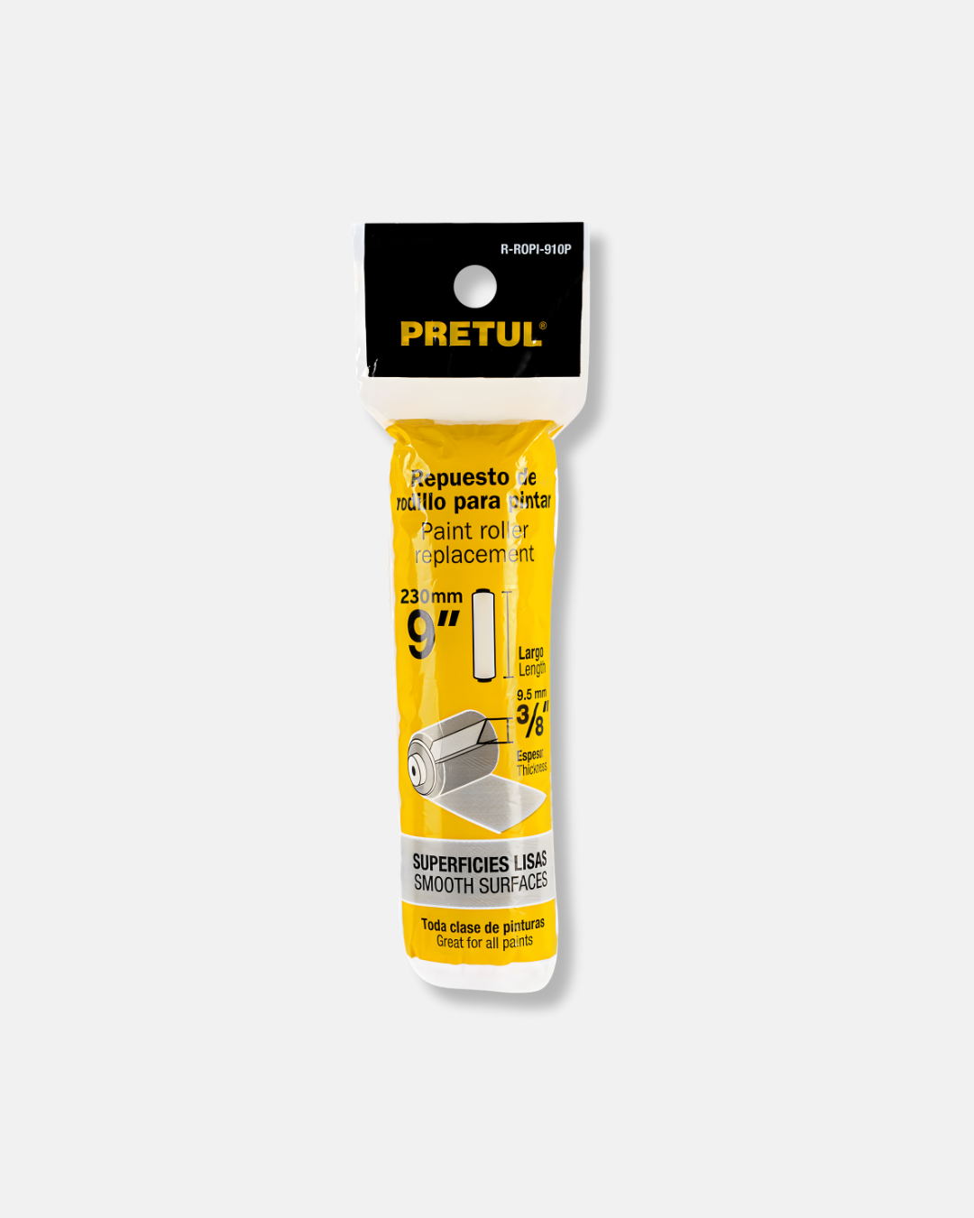 PRETUL FELPA P/RODILLO 9X 3/8 SUPERFICIES LISAS