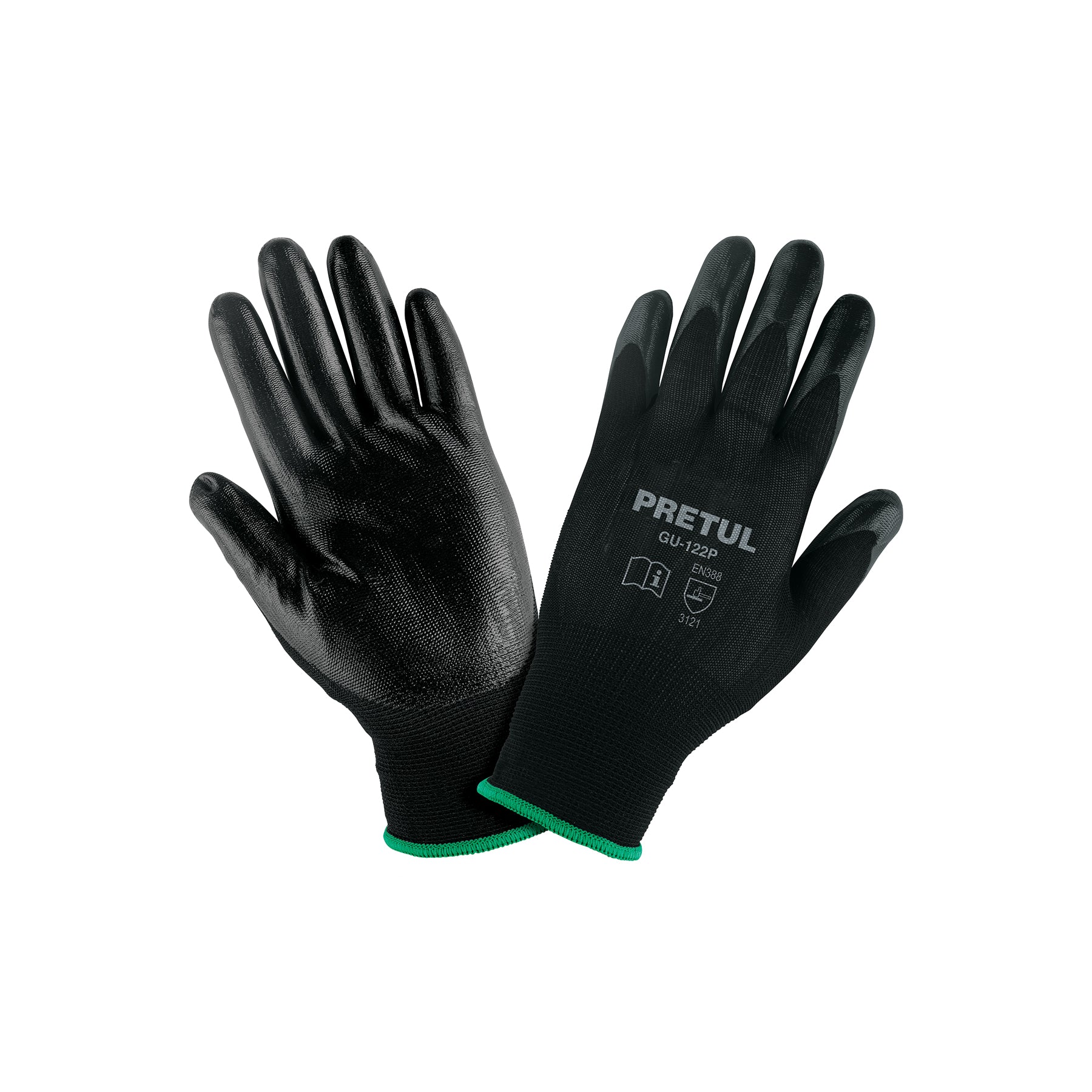 TRUPER GUANTES NYLON RECUBIERTOS NITRILO, M