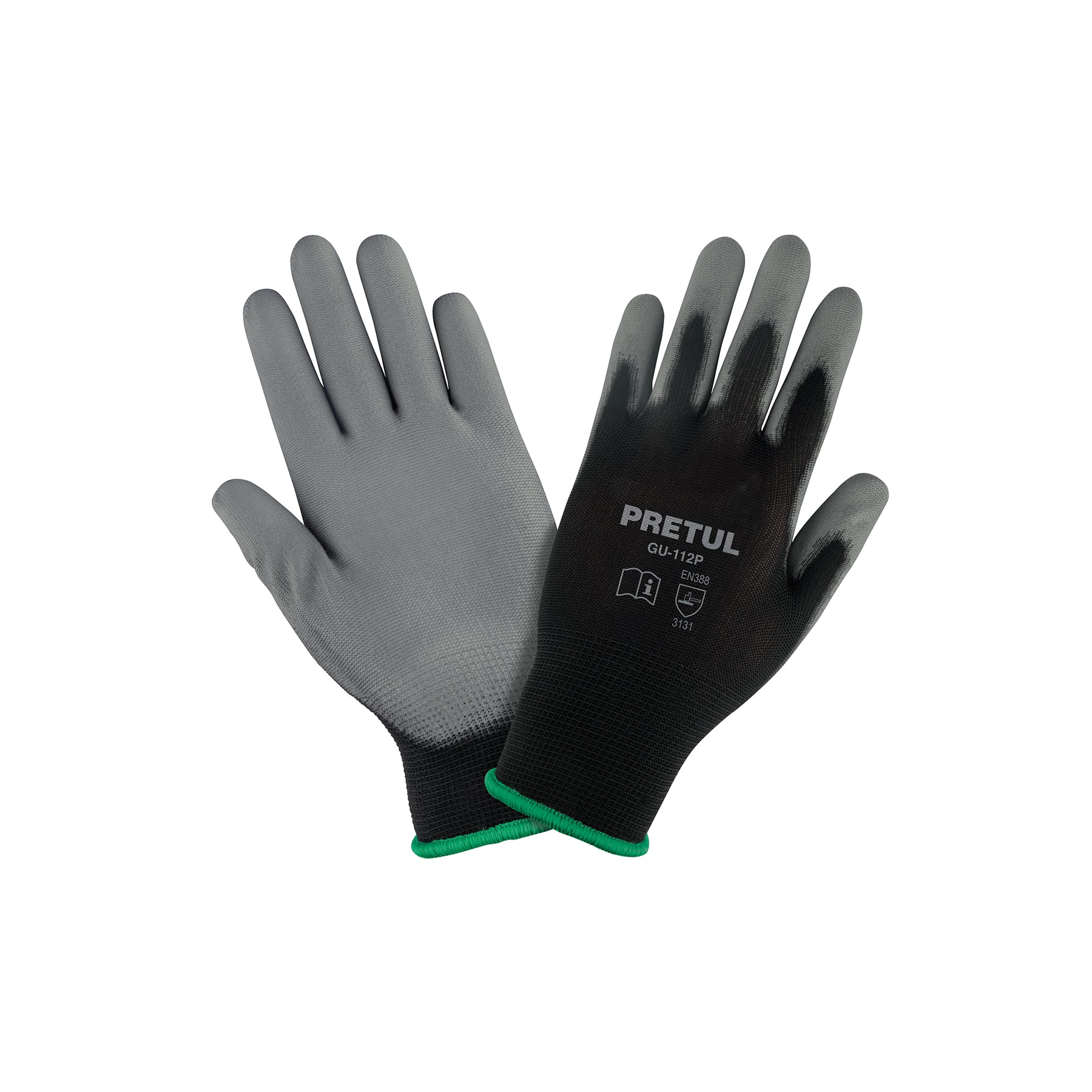 TRUPER GUANTES DE NYLON RECUBIERTOS POLIURETANO, M