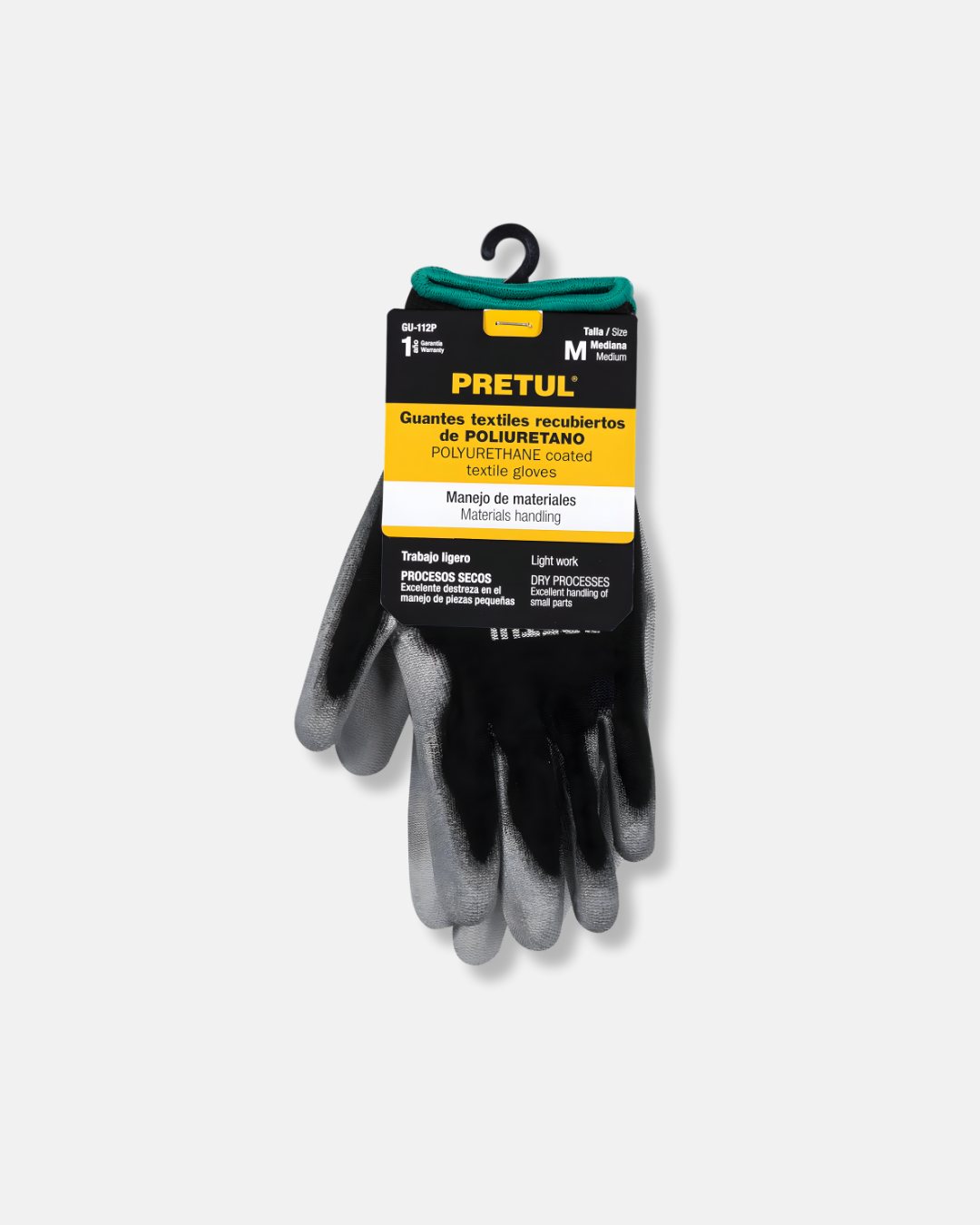 TRUPER GUANTES DE NYLON RECUBIERTOS POLIURETANO, M