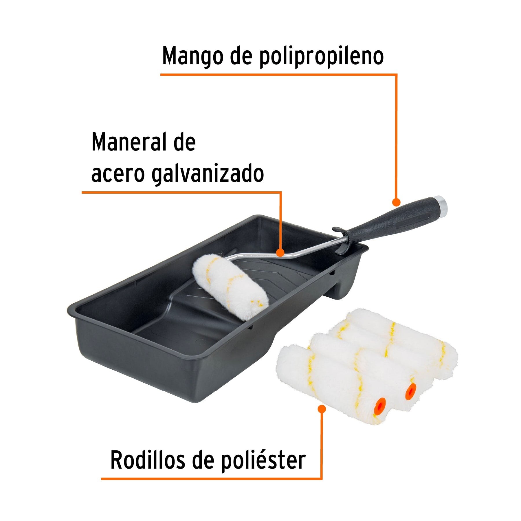 TRUPER KIT RODILLO PARA PINTAR 4''