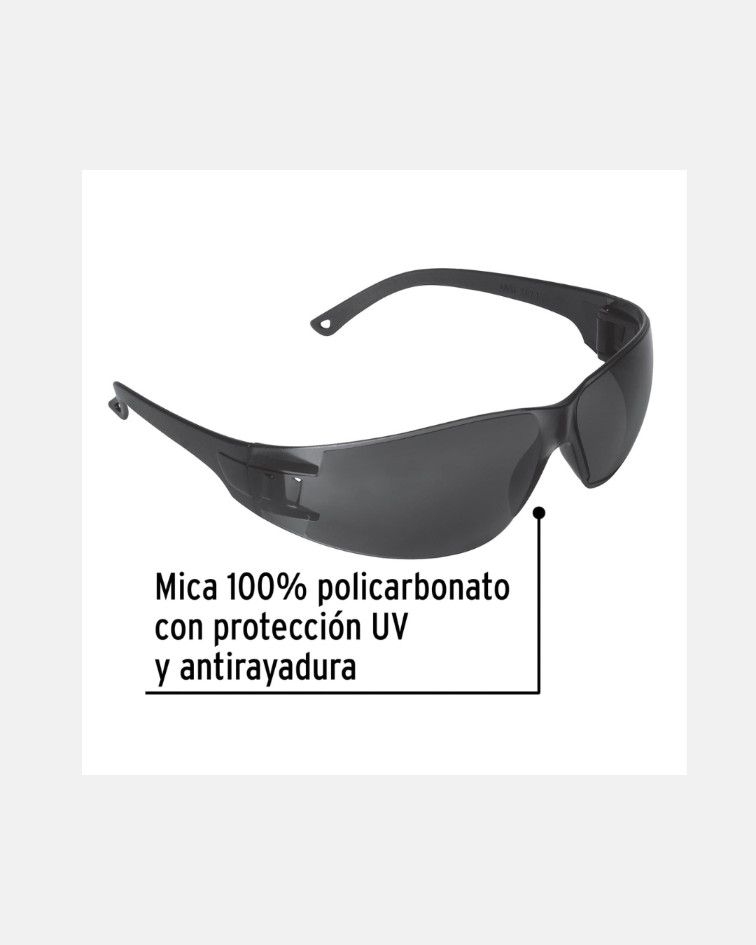 PRETUL LENTES DE SEGURIDAD GRISES