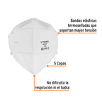 TRUPER RESPIRADOR PLEGABLE N95 PARA POLVOS Y PARTICULAS