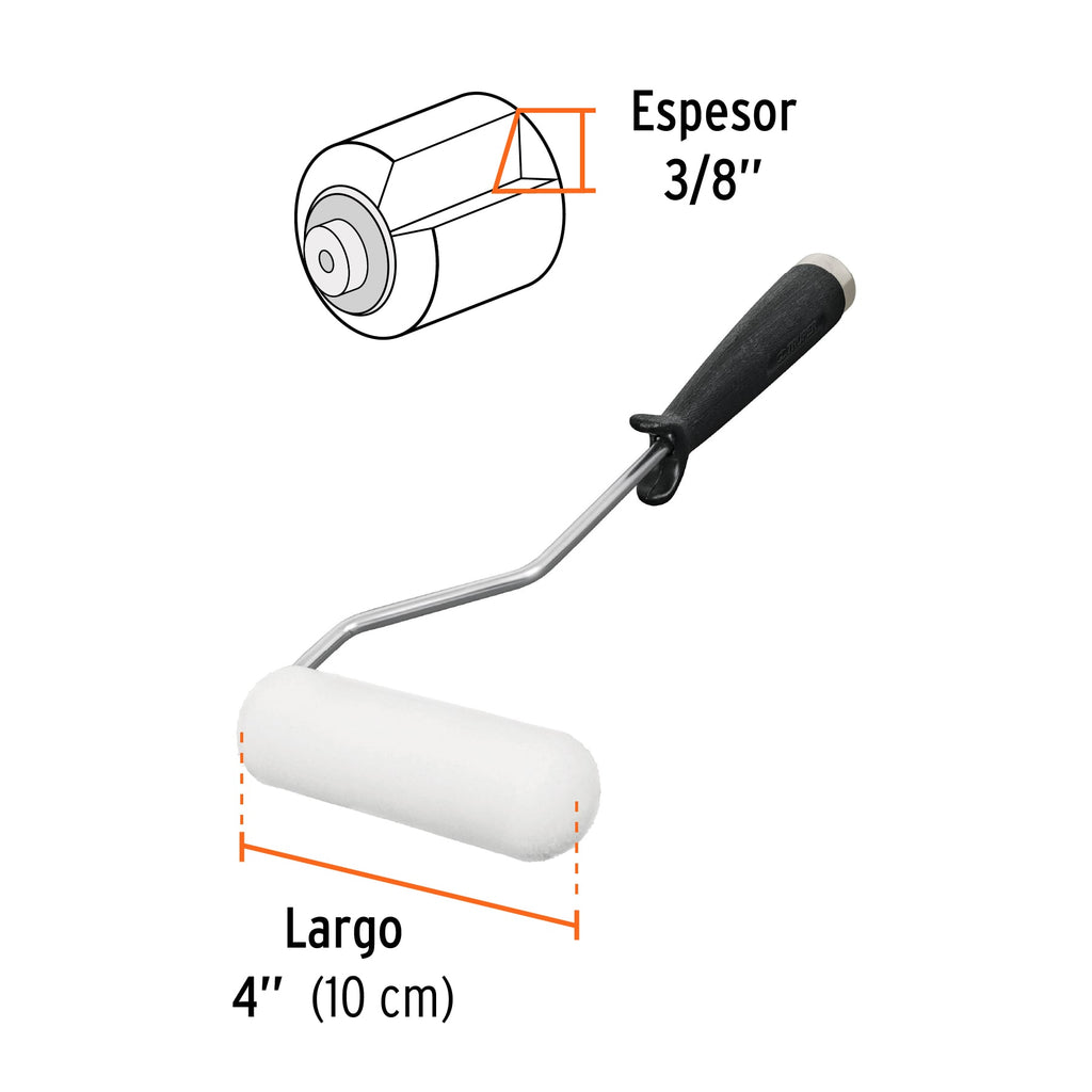 TRUPER MINI RODILLO 4'' X 3/8'', ESPONJA