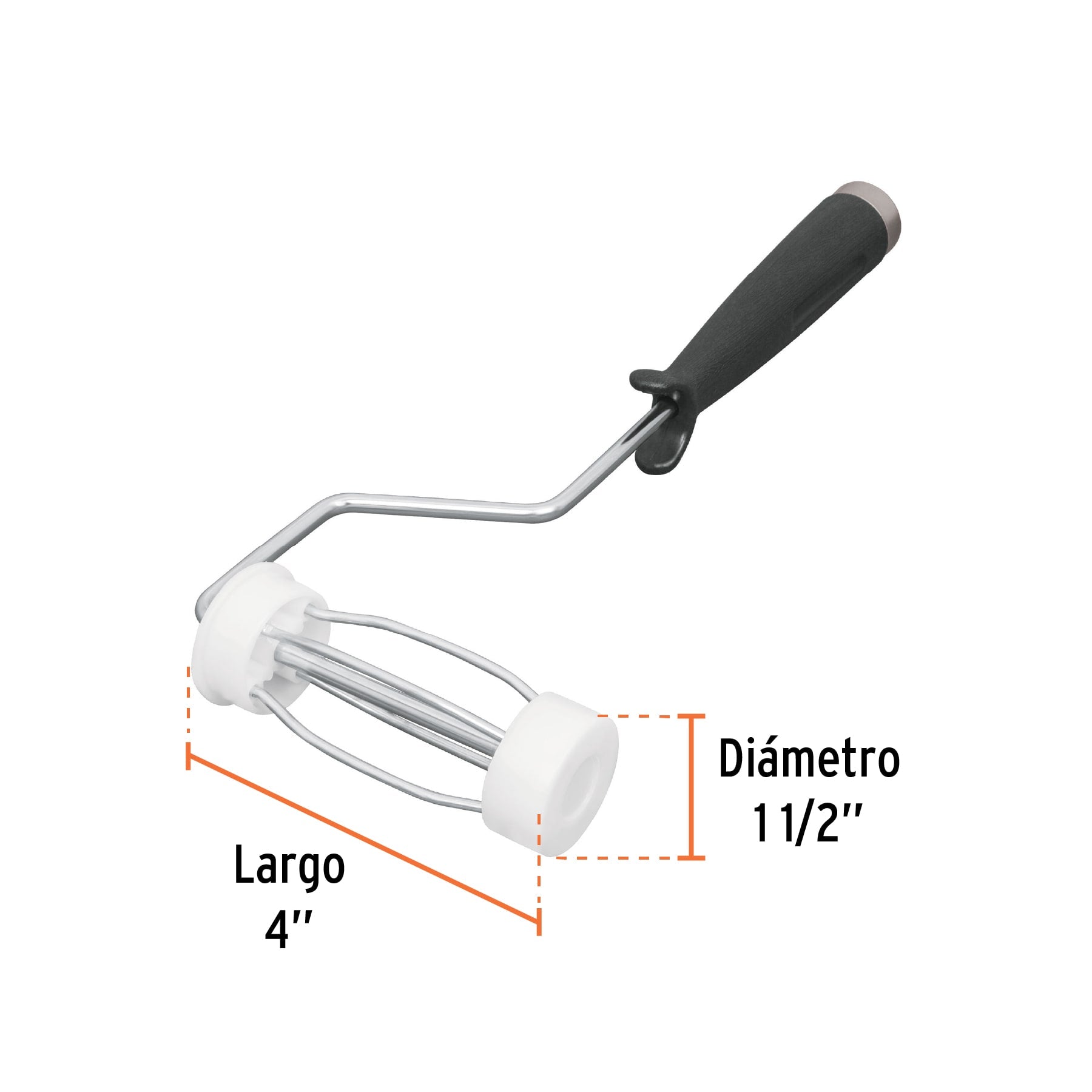 TRUPER MANERAL DE 4'' CON JAULA P/RODILLO