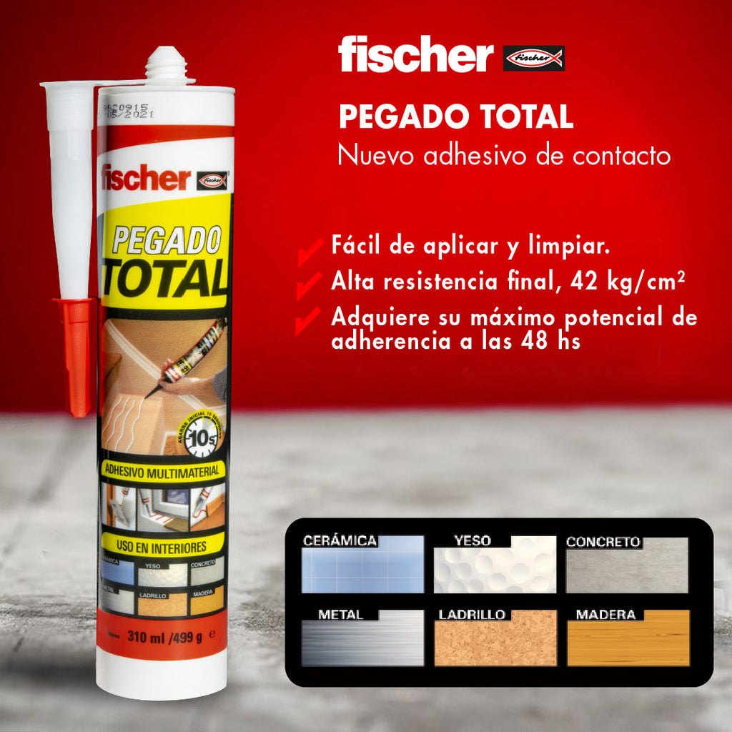 FISCHER ADHESIVO PEGADO TOTAL 310ML