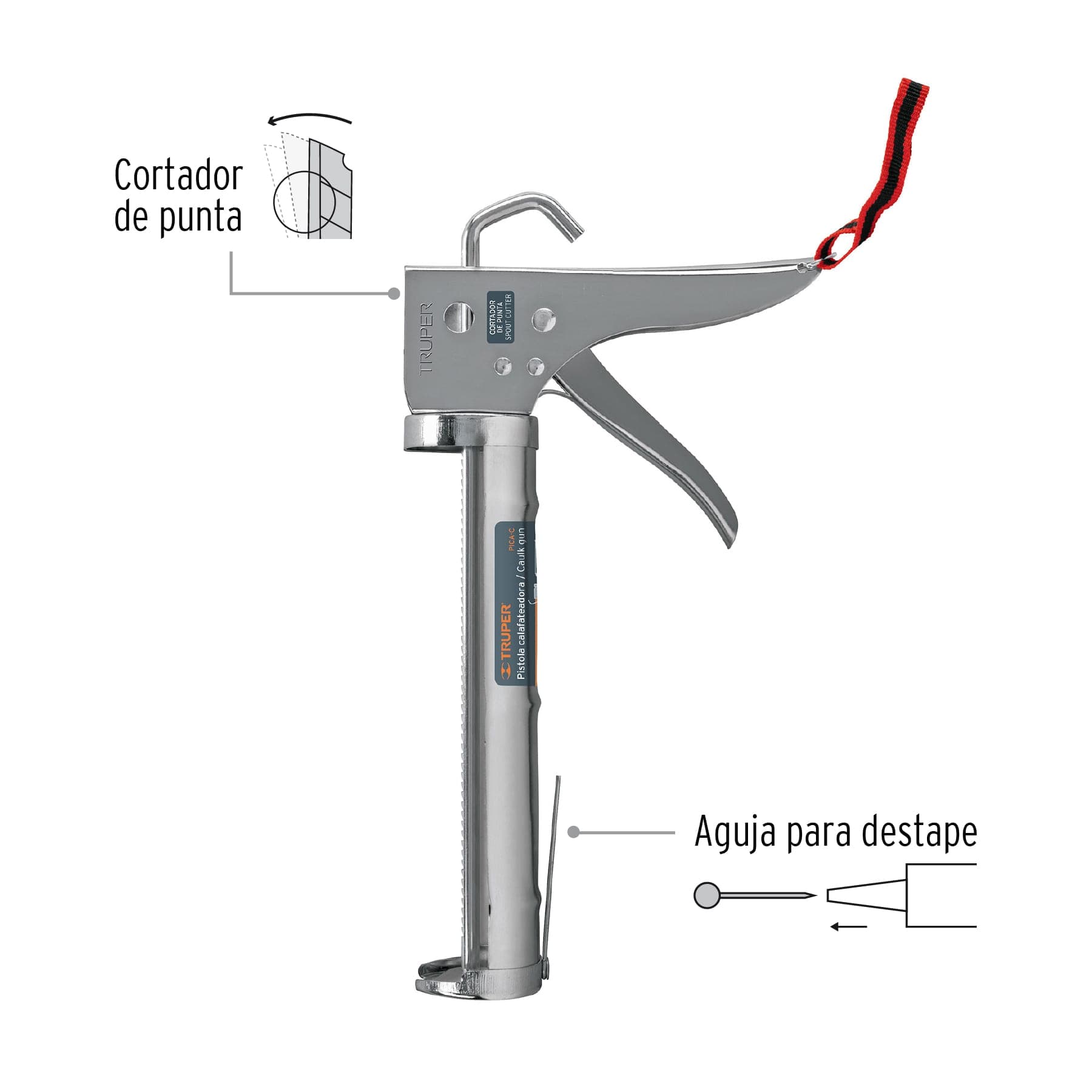 TRUPER PISTOLA CALAFACTEADORA CON CREMALLERA