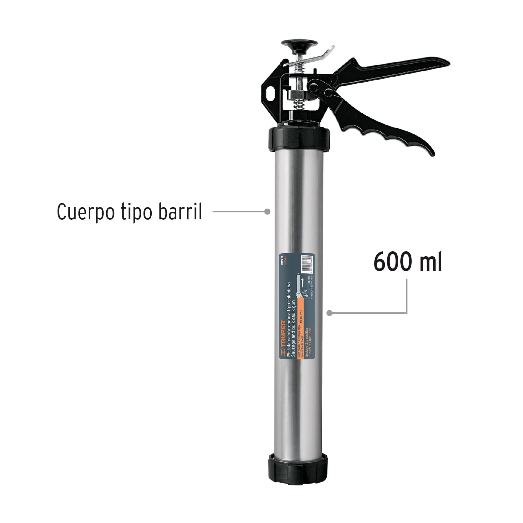TRUPER PISTOLA CALAFATEADORA SALCHICHA 600ML