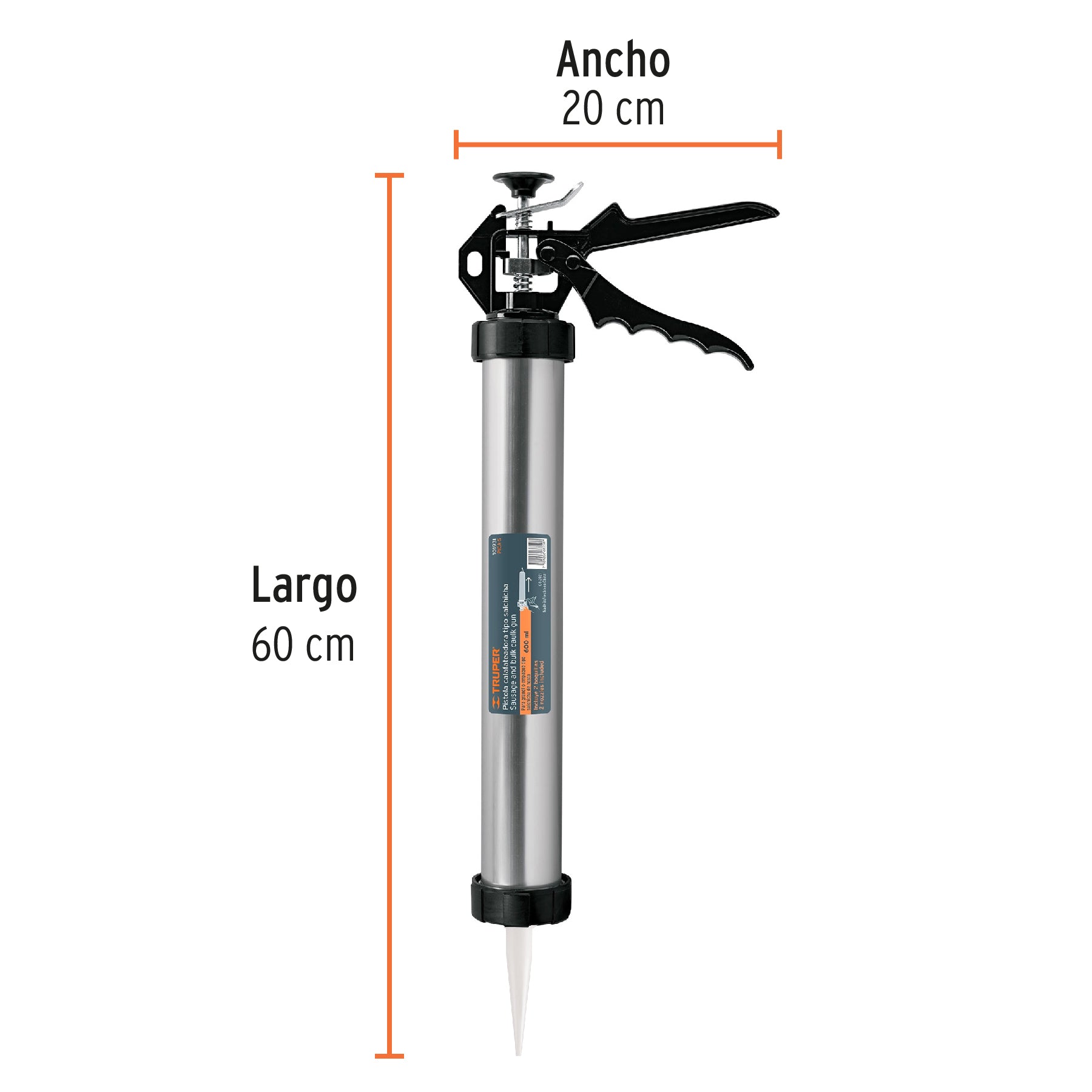 TRUPER PISTOLA CALAFATEADORA SALCHICHA 600ML