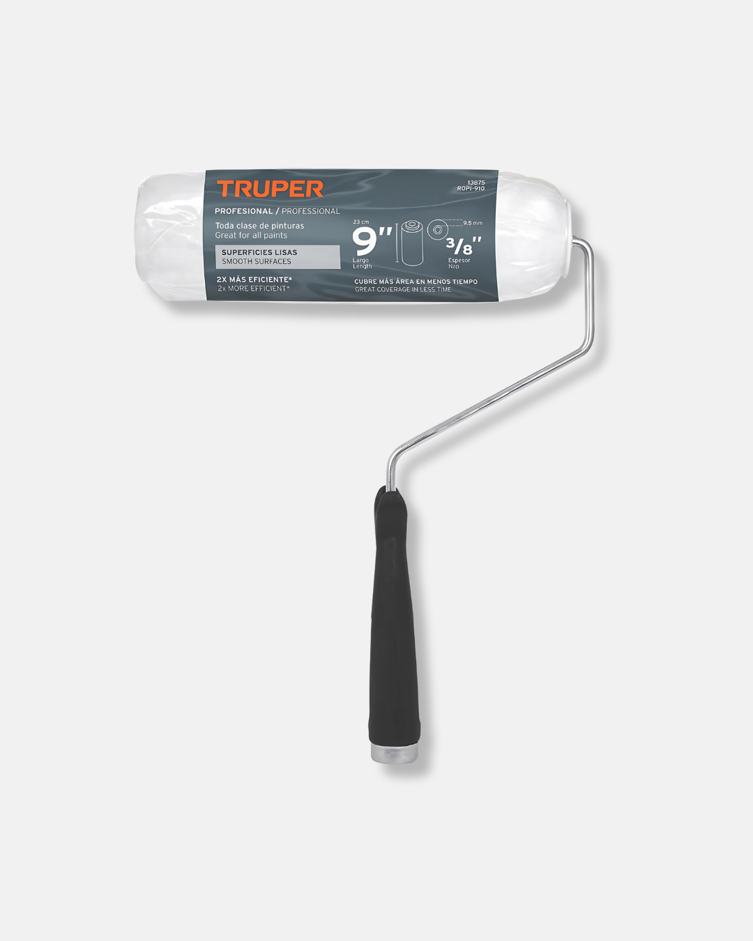 TRUPER RODILLO PARA PINTAR 9'' X 3/8 SUPERFICIE LISA