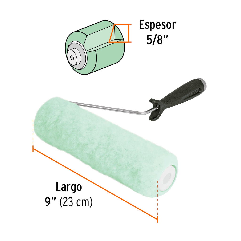 TRUPER RODILLO PARA PINTAR 9'' X 5/8'', POCO RUGOSAS