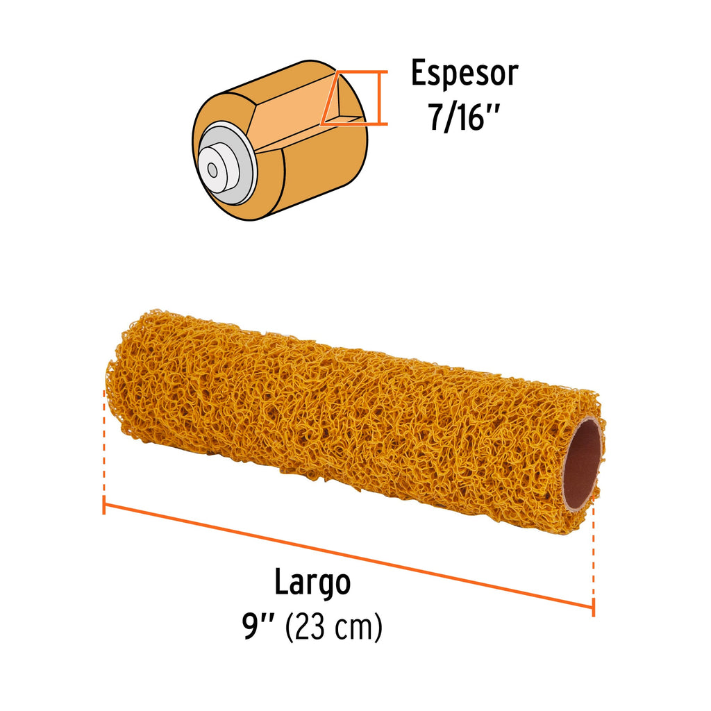 TRUPER RODILLO 9''X7/16'' PVC TEXTURIZADOS