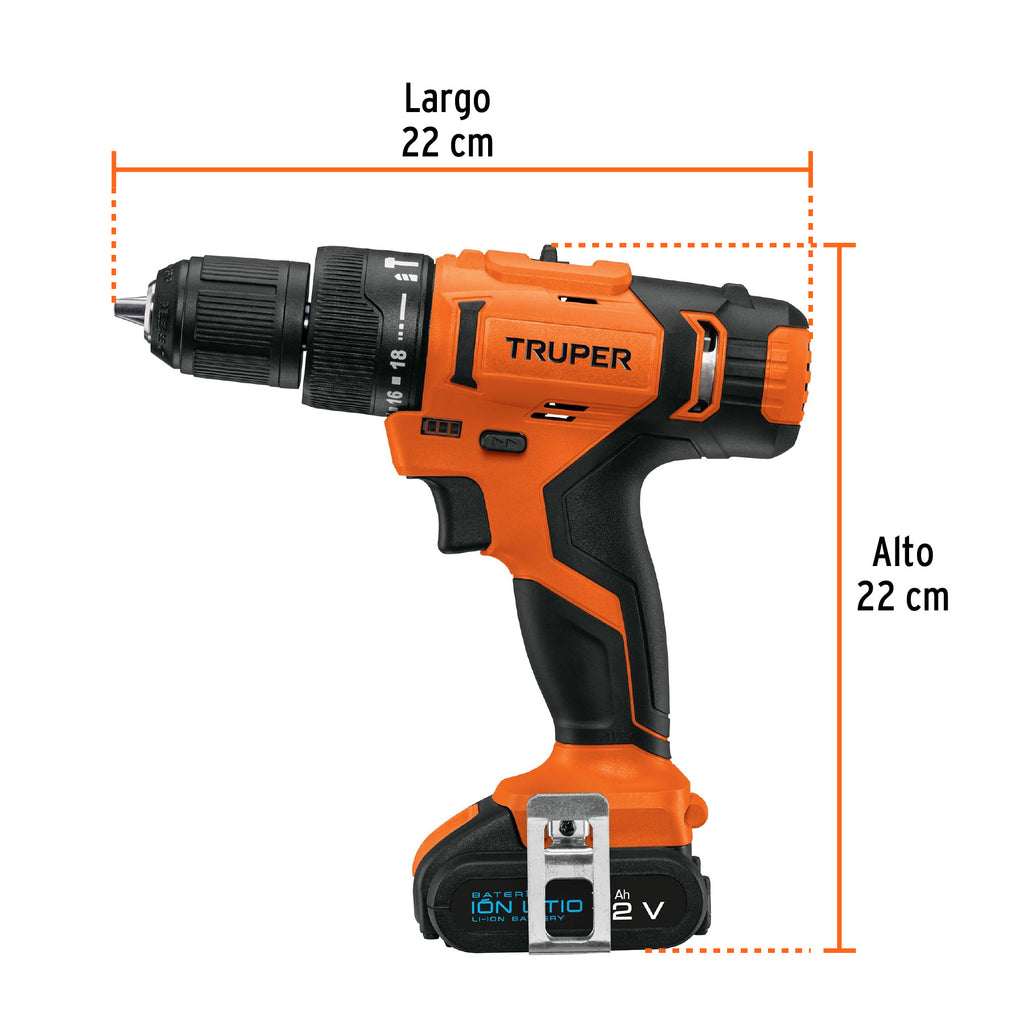 TRUPER ROTOMARTILLO INALAMBRICO 3/8 12V TRUPER PRO