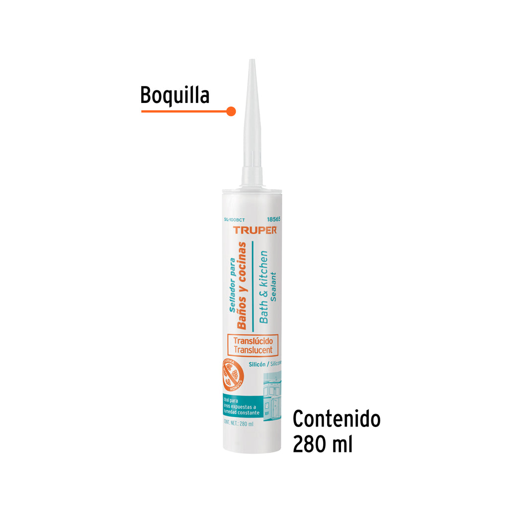 TRUPER SELLADOR TRANSL BAÑOS Y COCINA 280ML