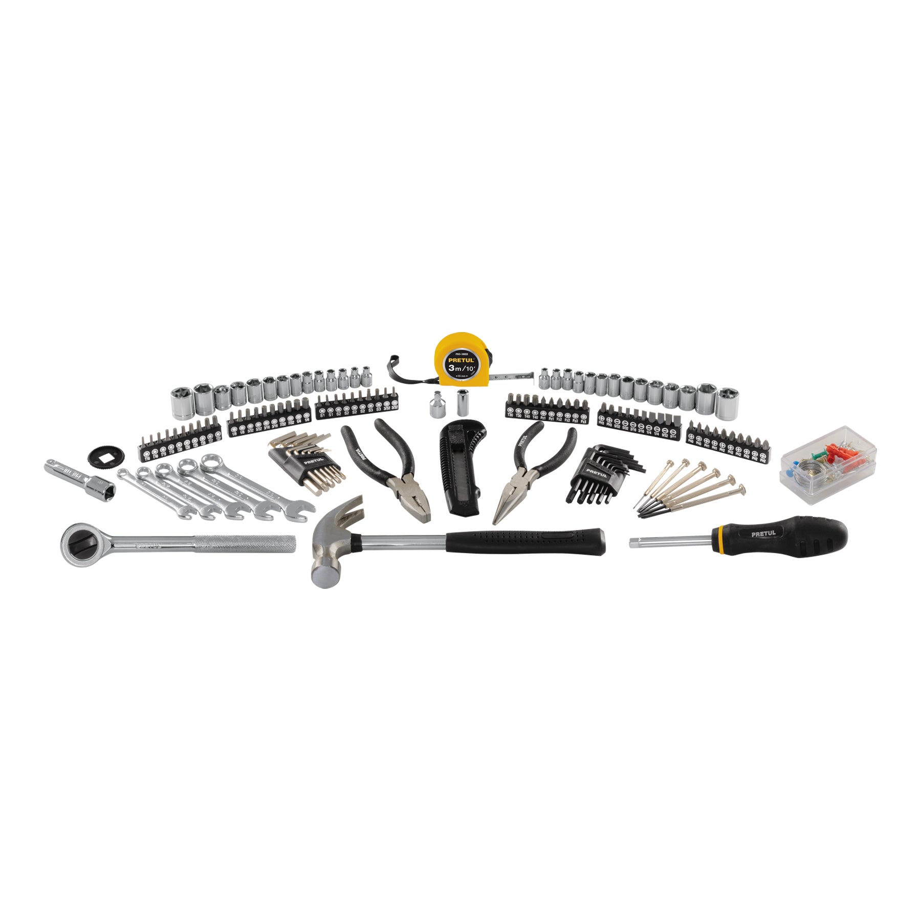 PRETUL JUEGO DE 133 HERRAMIENTAS