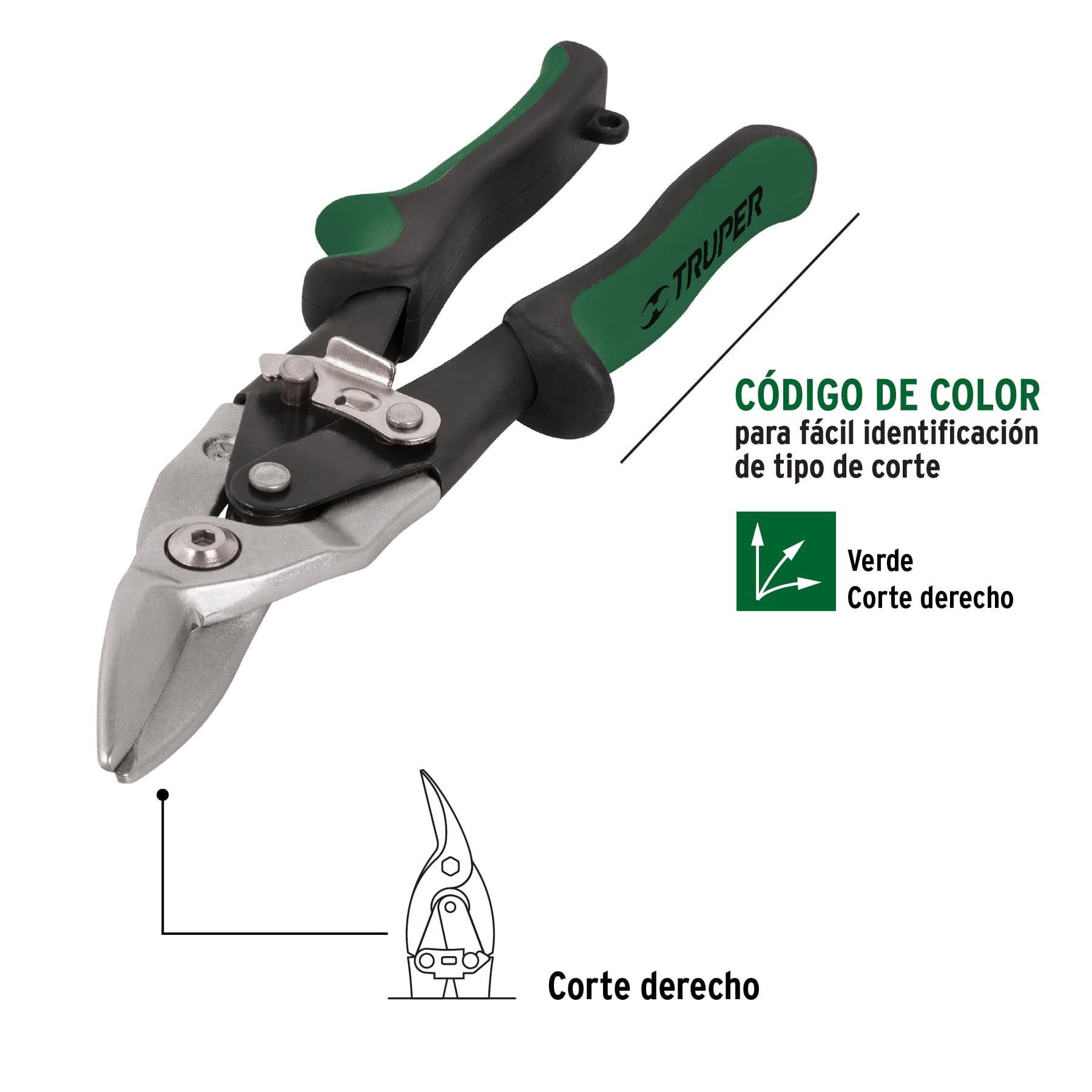 TRUPER TIJERAS DE AVIACION 10'' CORTE DERECHO TRUPER
