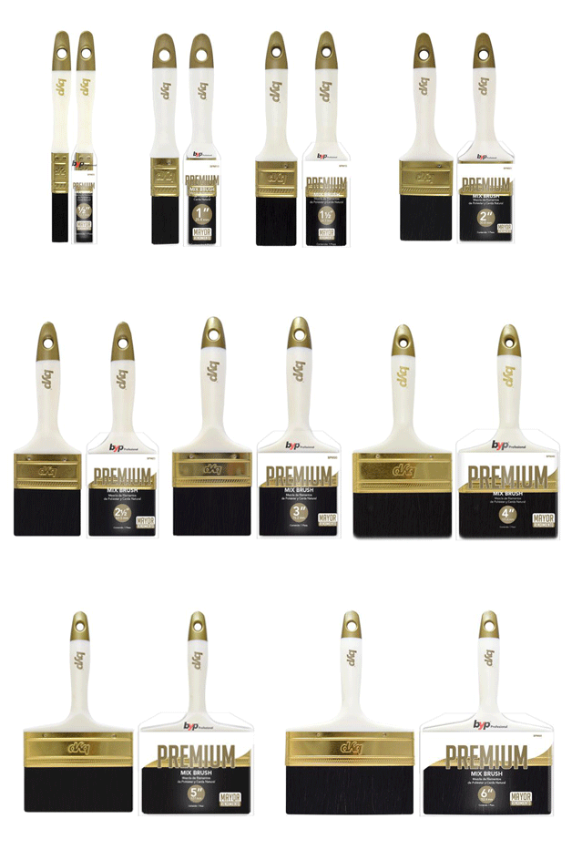 BYP BROCHA PREMIUM MIX (COMBINACIÓN DE POLIÉSTER Y CERDA NATURAL)